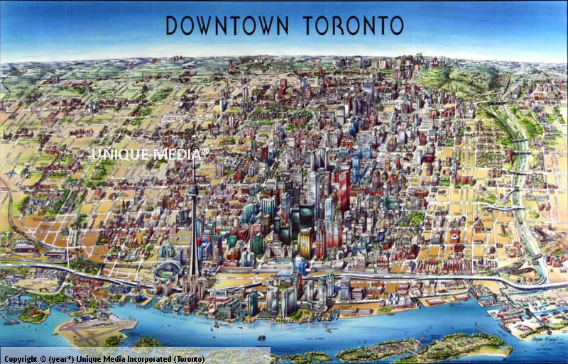 centre ville toronto carte